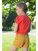 Mustard girls\' shorts DZ6015 - Online store - Boutique